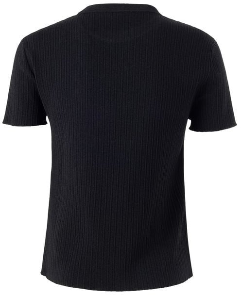 Tom Ford Black Silk T-Shirt Zwart