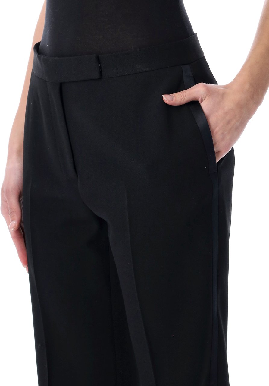 Tom Ford Tuxedo Straight Pant Black-Blue Zwart