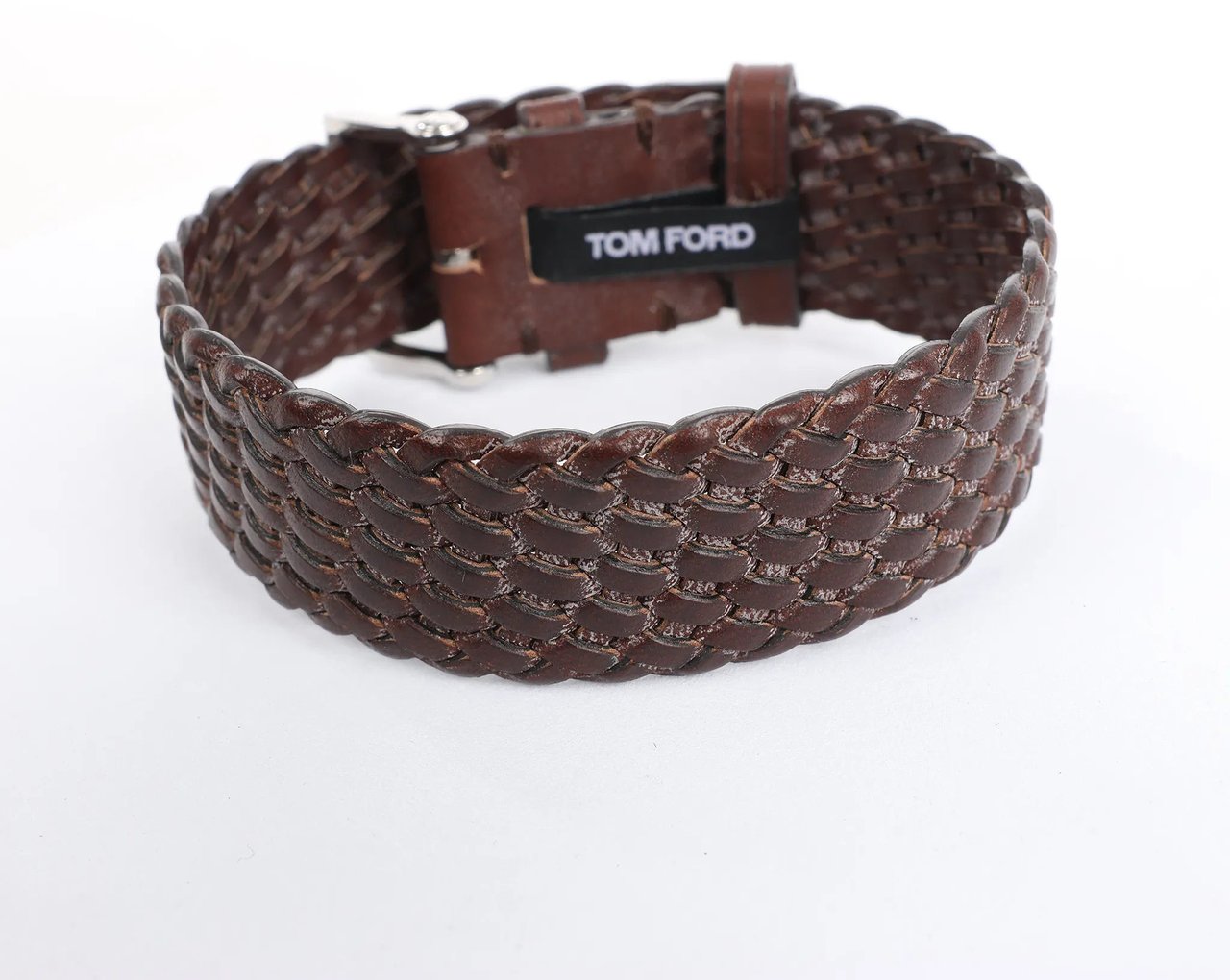 Tom Ford Tom Ford N.001 TFT001003 00276 SS & Leather QZ Watch with Black Dial Zwart