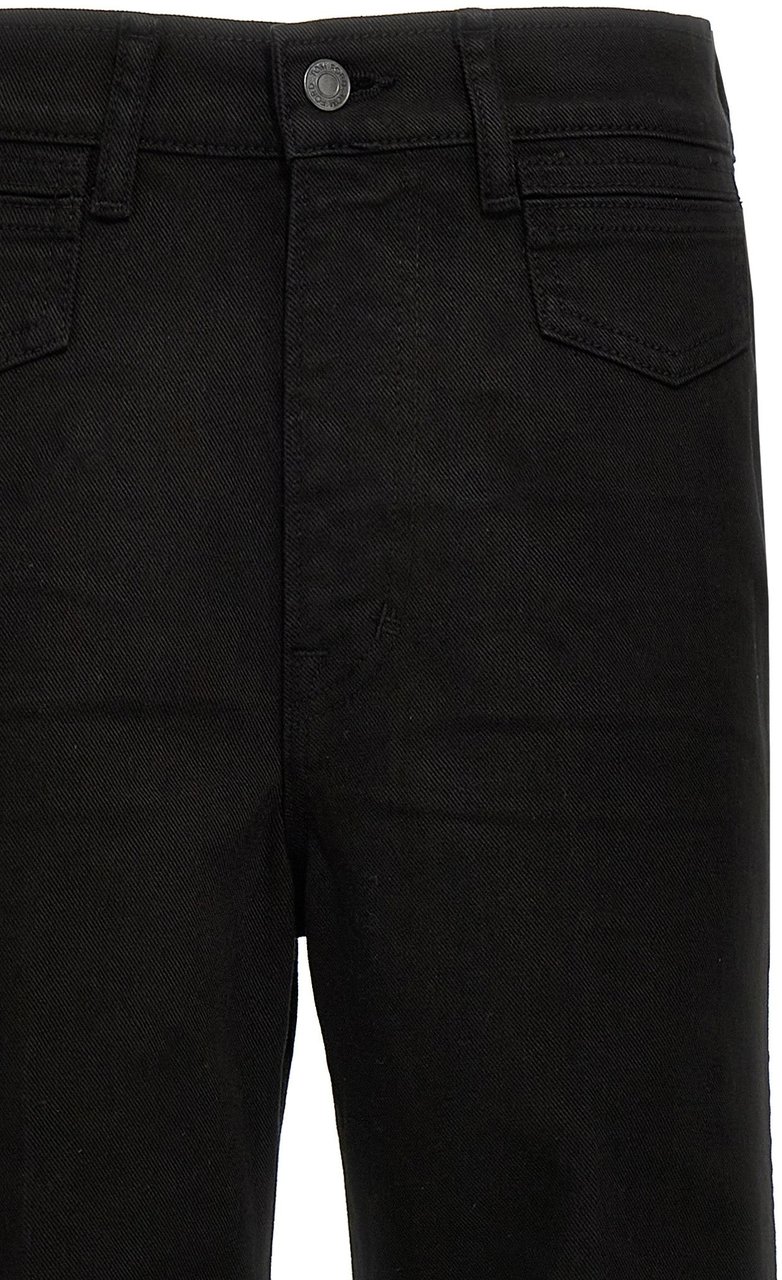 Tom Ford Black Cotton Flared Jeans Zwart