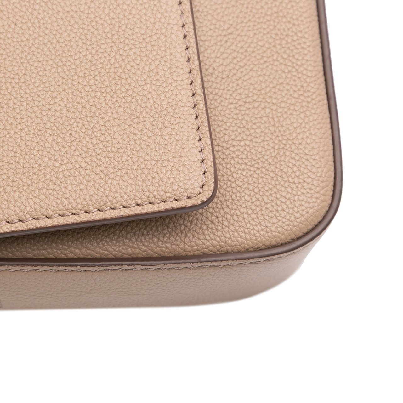 Tom Ford Grained Calfskin TF Flap Crossbody Bruin