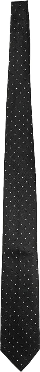 Tom Ford Polka Dot Tie, In Black Mulberry Silk Zwart