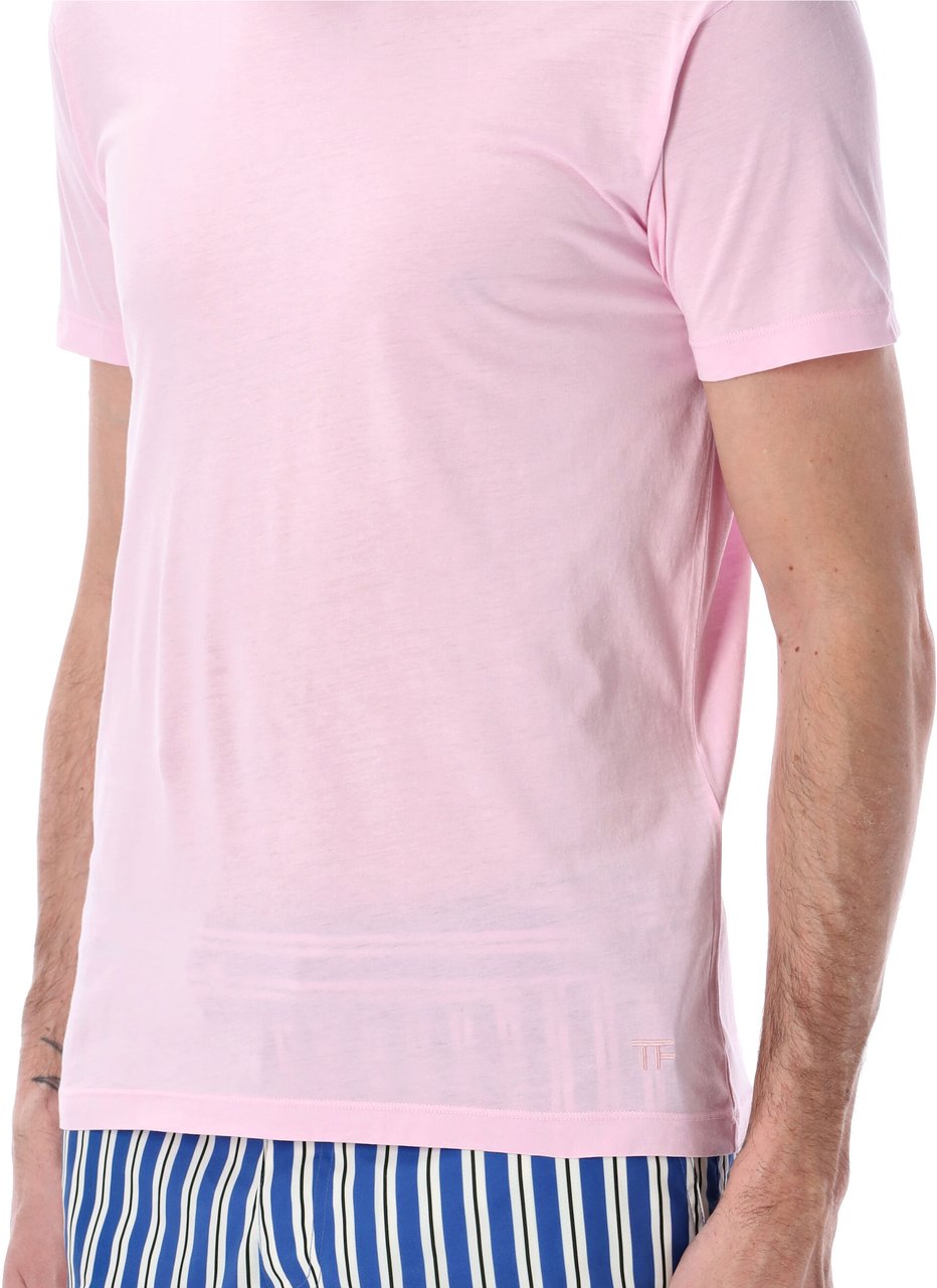 Tom Ford Short Sleeve Tee Light Rose Roze
