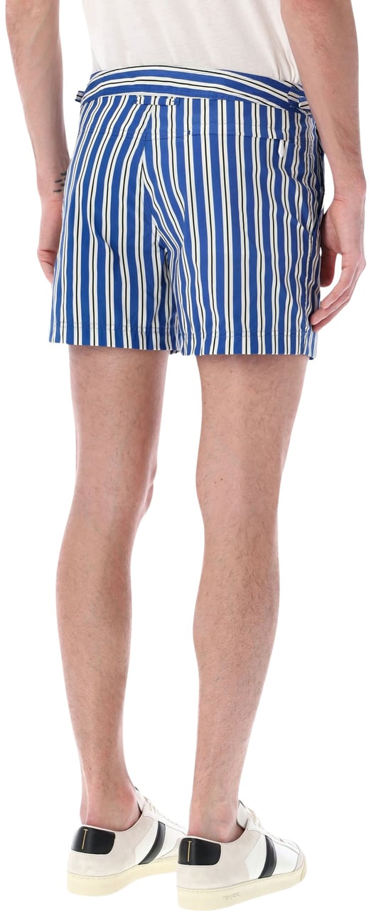 Tom Ford Regimental Stripe Swim Short Blu Blauw
