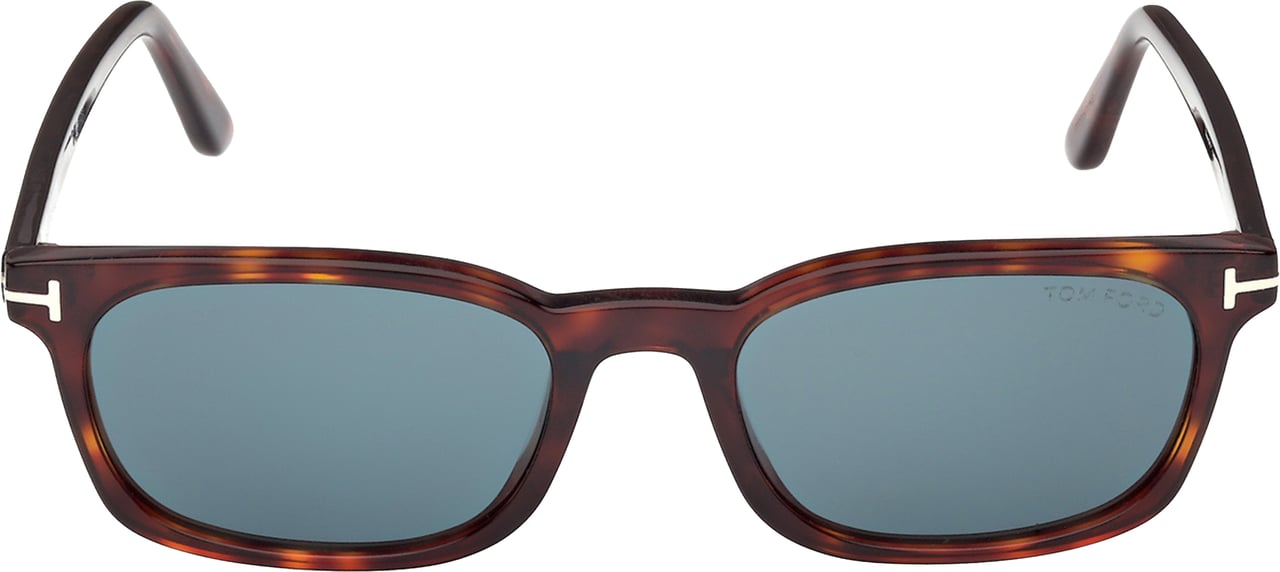 Tom Ford Ft1300 Rectangular Tortoiseshell Sunglasses Blauw