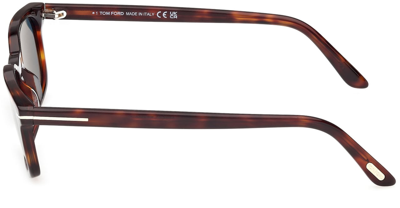 Tom Ford Ft1300 Rectangular Tortoiseshell Sunglasses Blauw