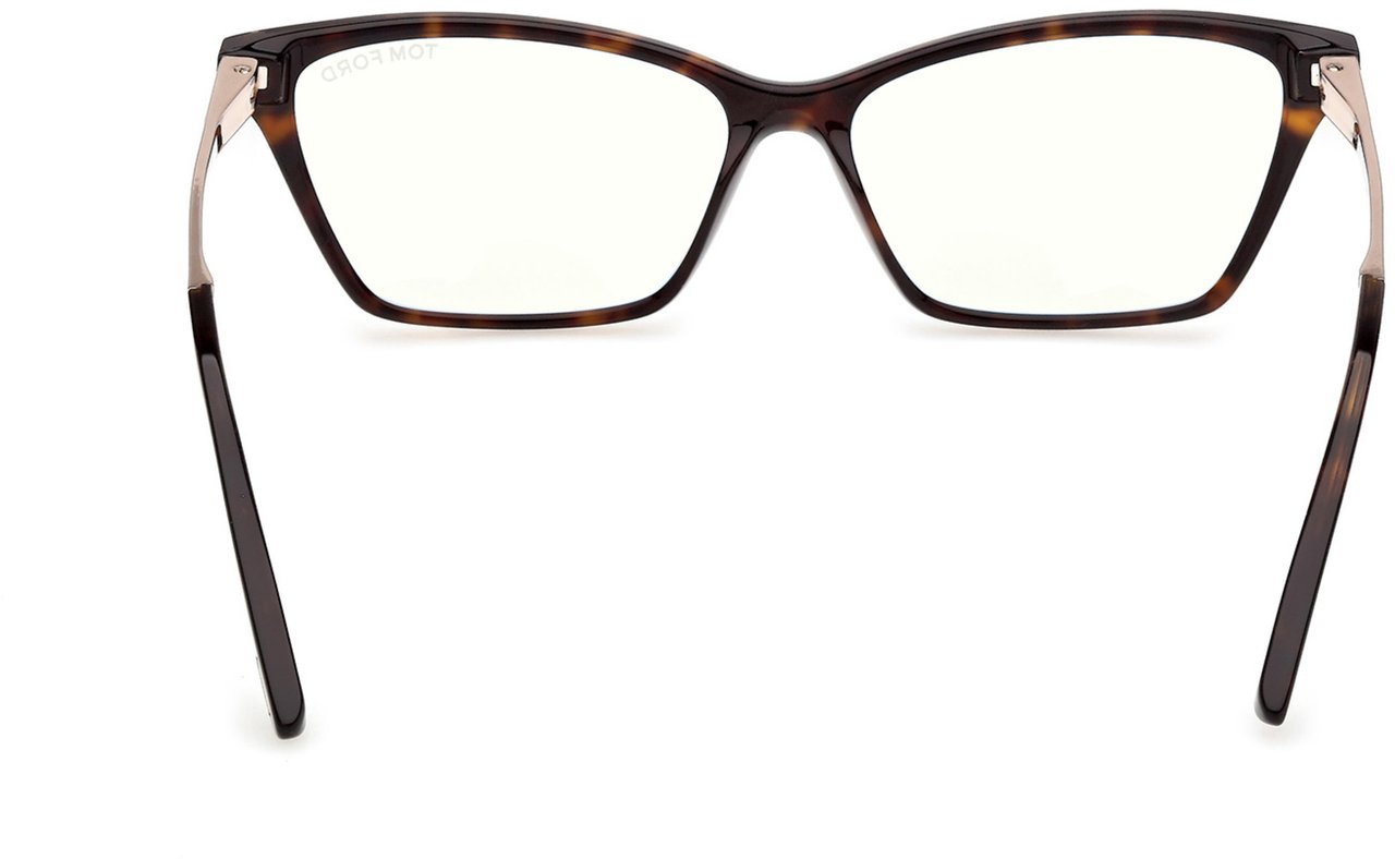 Tom Ford Ft6135-B Rectangular Tortoiseshell Acetate Eyeglasses Wit