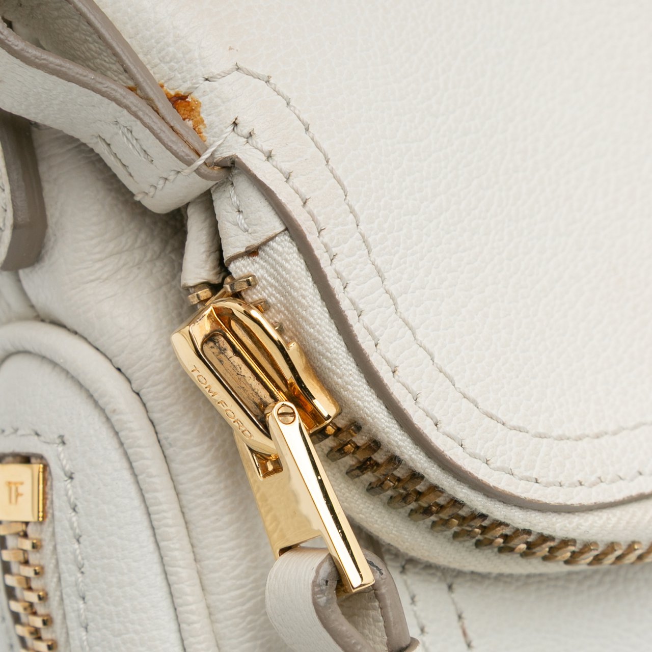 Tom Ford Mini Calfskin Jennifer Crossbody Wit