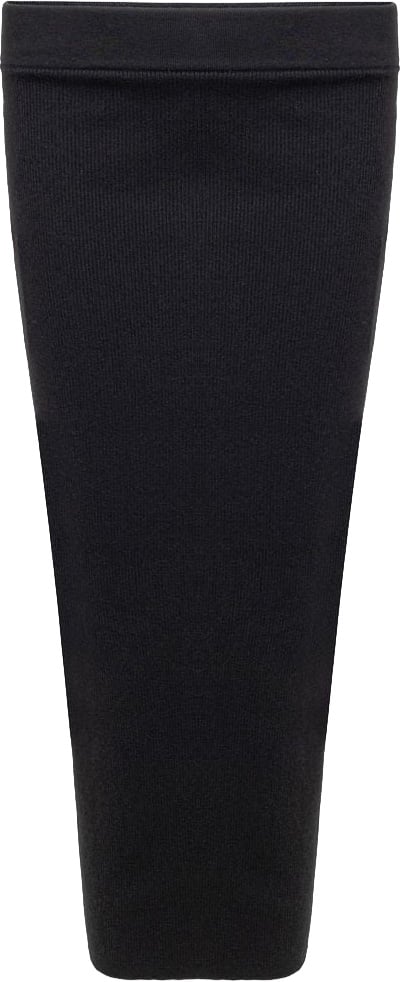 Tom Ford Black Cashmere Midi Skirt Zwart