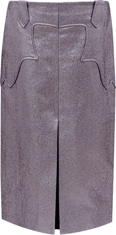 Tom Ford Purple Polyamide Midi Skirt Paars