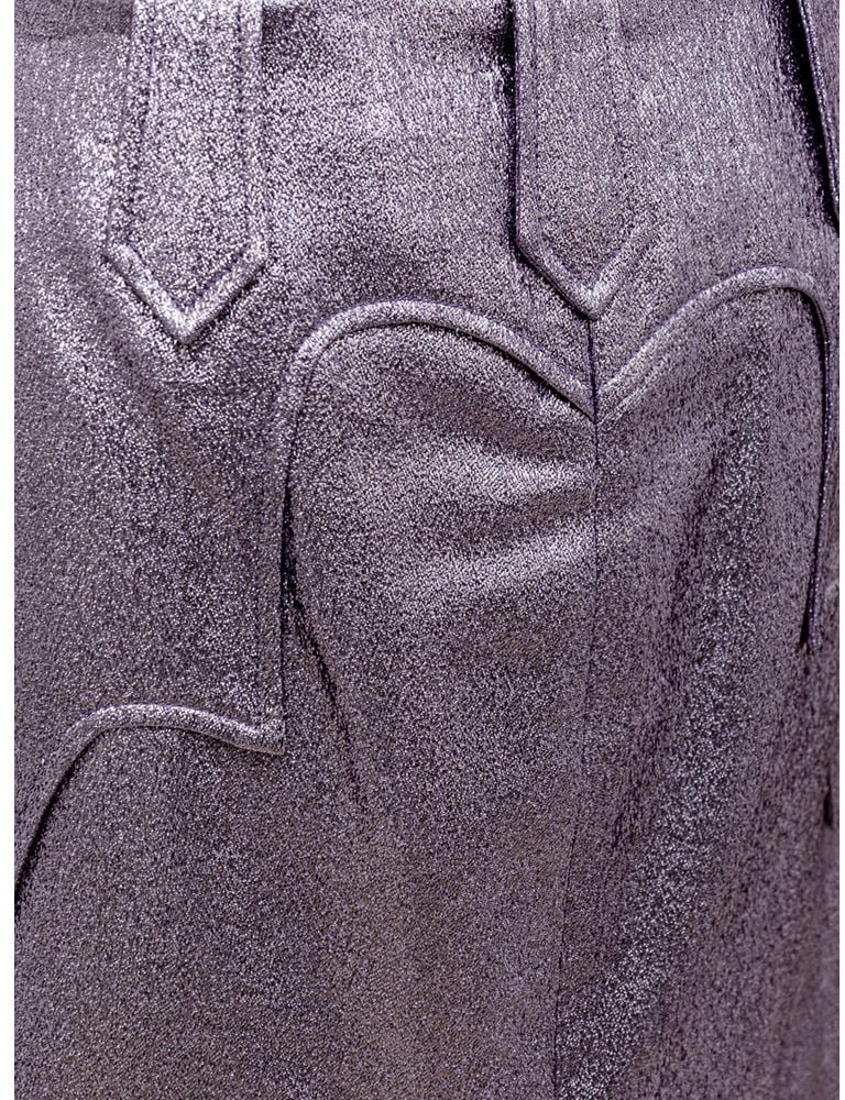 Tom Ford Purple Polyamide Midi Skirt Paars