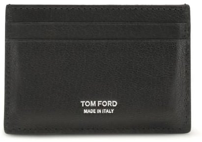 Tom Ford Tom Ford Black Calf Leather Bos Taurus Wallet Zwart