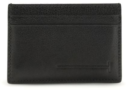 Tom Ford Tom Ford Black Calf Leather Bos Taurus Wallet Zwart