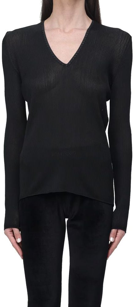 Tom Ford Tom Ford Black Polyamide Tank Tops Zwart