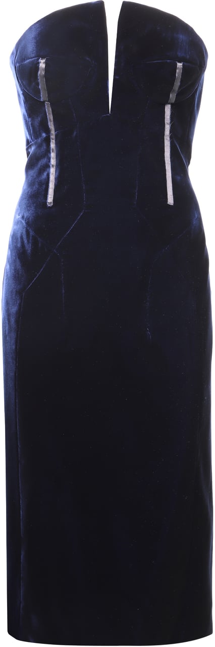 Tom Ford Velvet dress Blauw