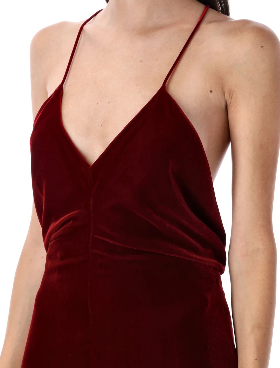 Tom Ford Velvet Long Gown Rosso Rood