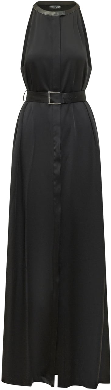 Tom Ford Abito Lungo con Scollo Halter Zwart