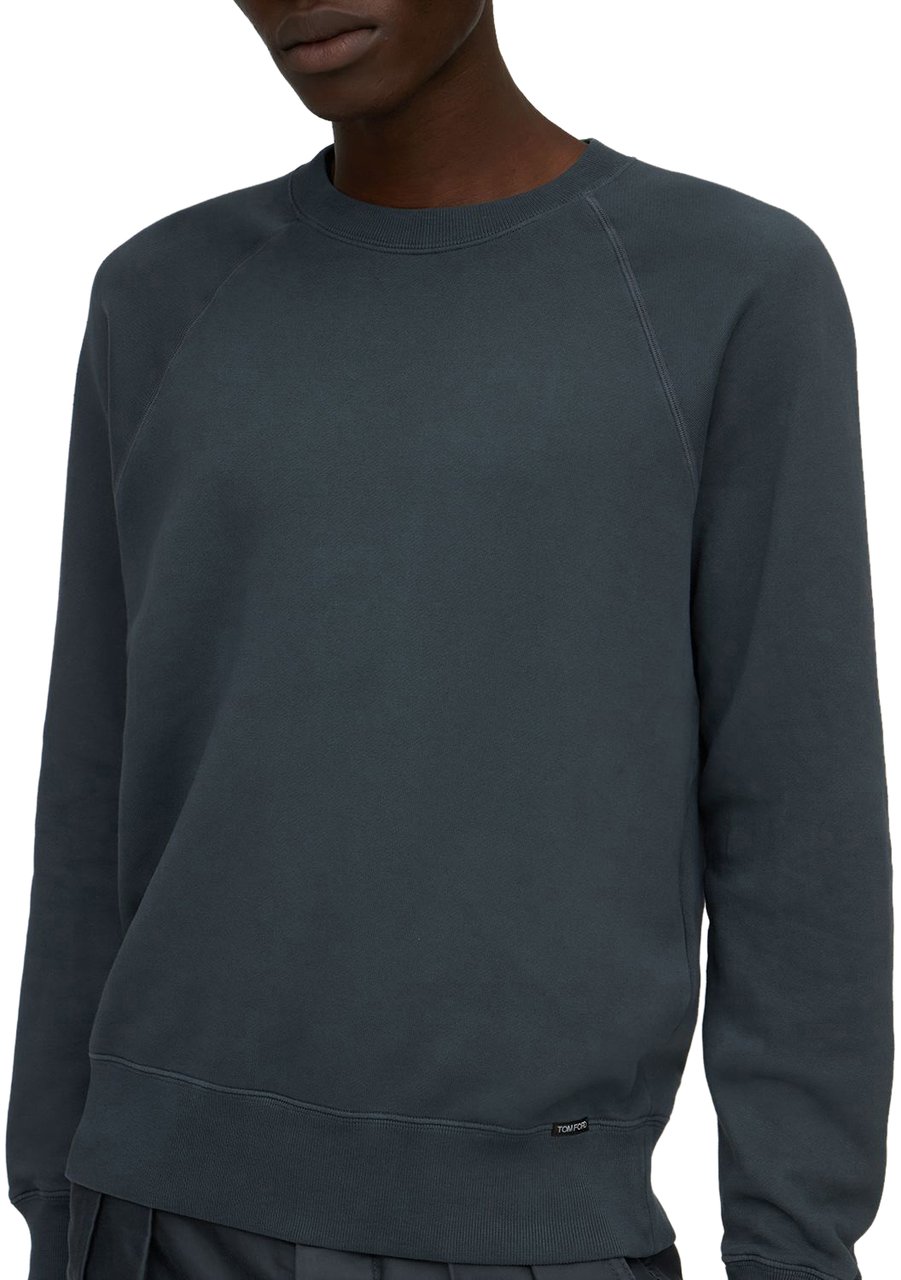Tom Ford Dark blue elegant and versatile sweatshirt Blauw