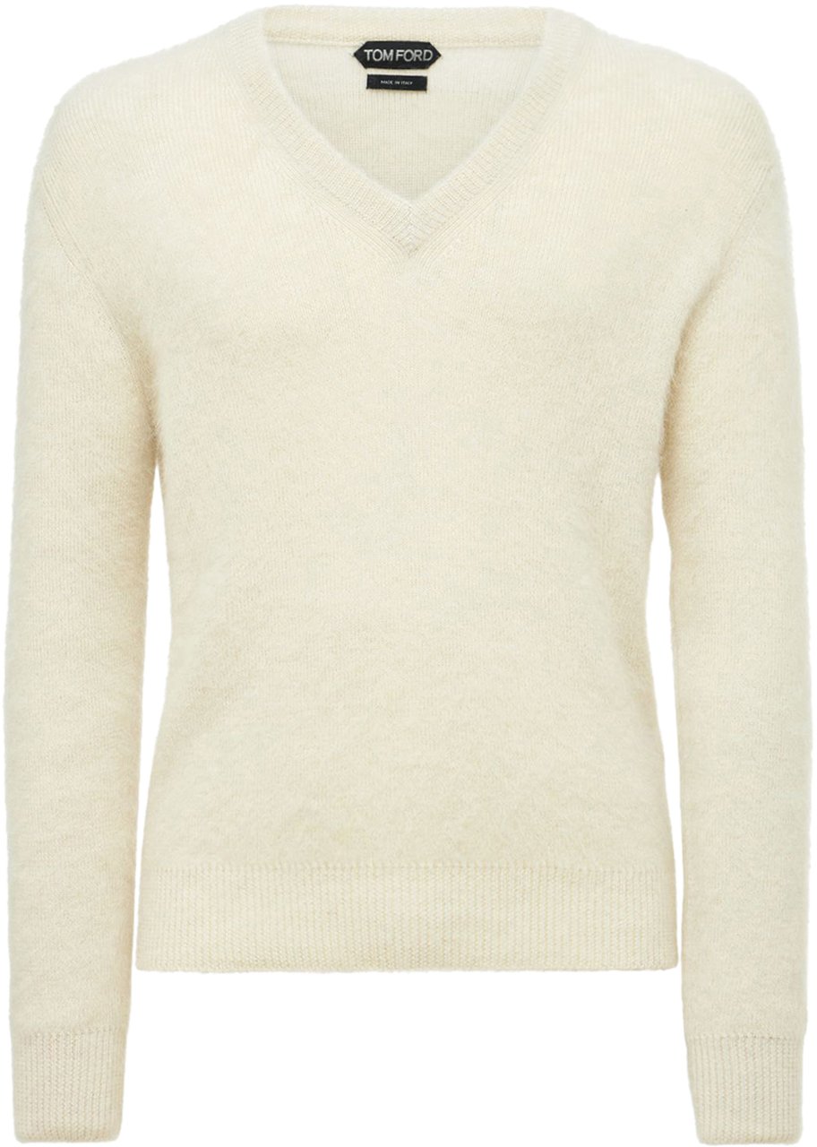 Tom Ford Sweater with V-neck Beige