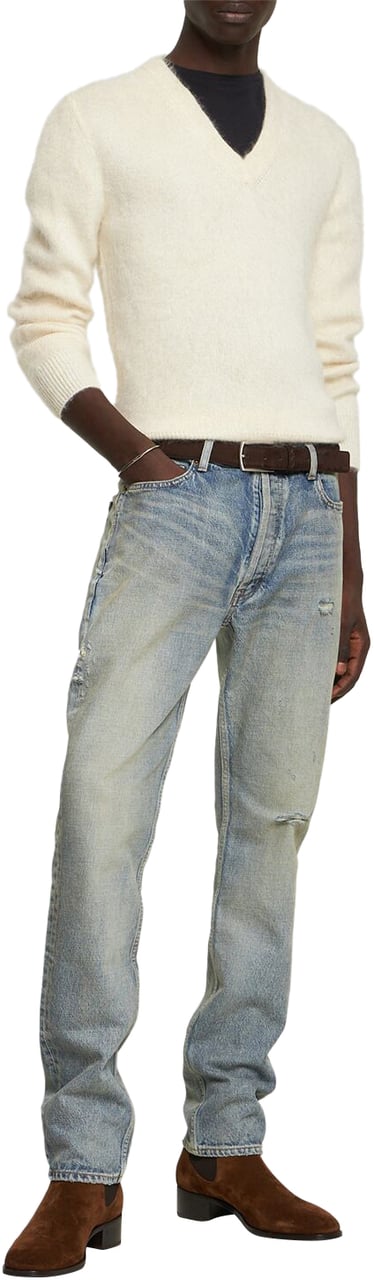 Tom Ford Sweater with V-neck Beige