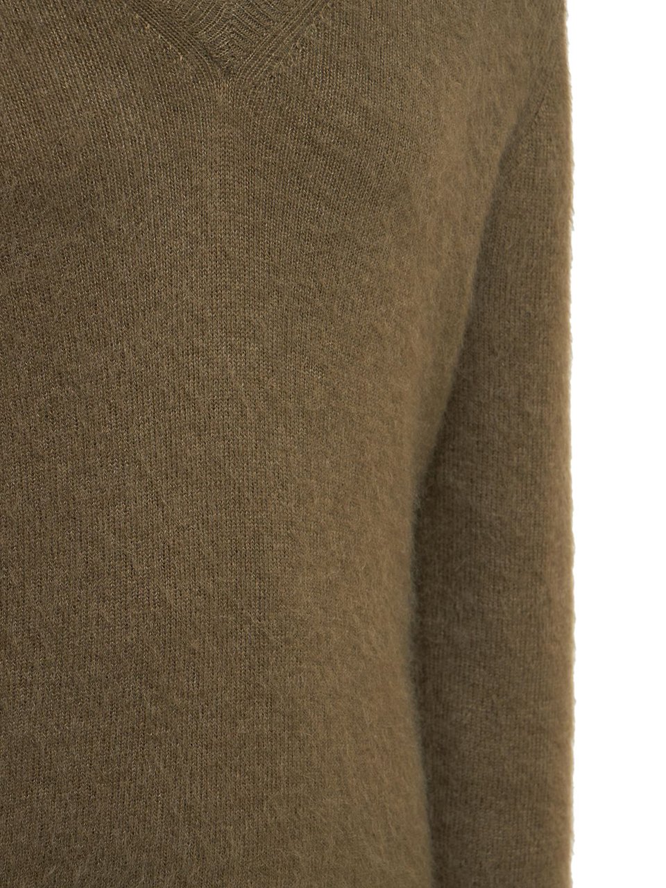 Tom Ford Olive green sweater with v-neck Bruin