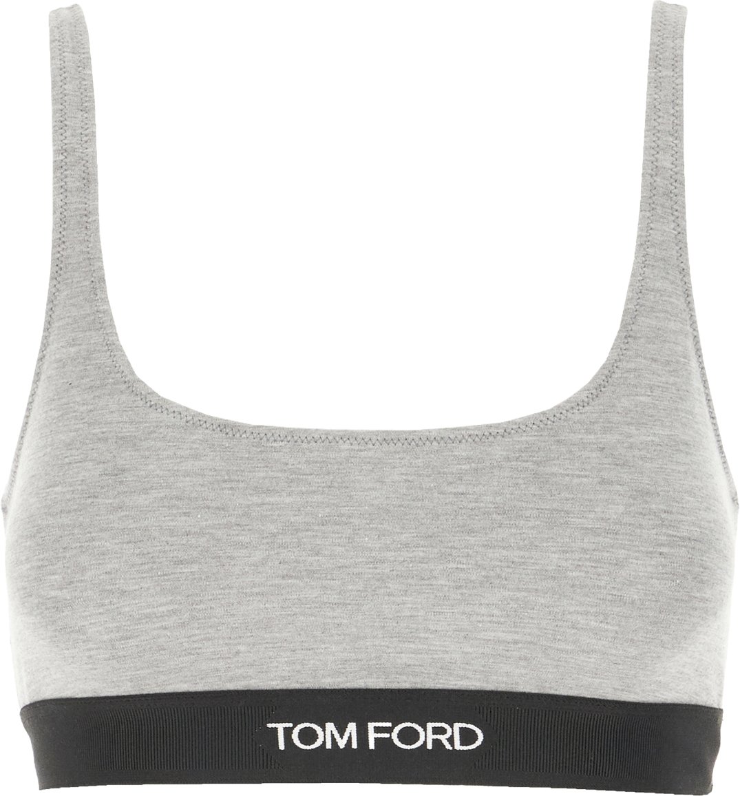 Tom Ford Grey stretch modal bandeau bra Grijs
