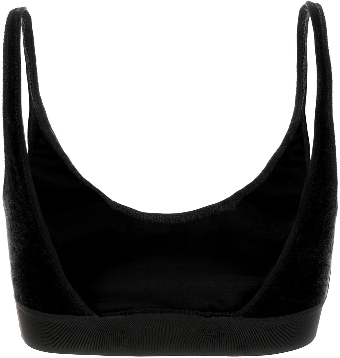 Tom Ford Tom Ford Black stretch chenille crop top Zwart