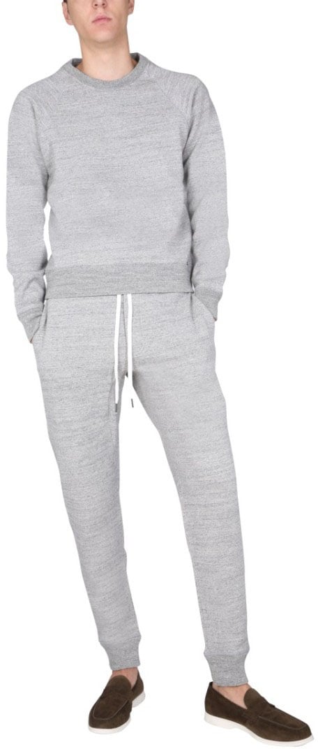 Tom Ford Heathered Grey Jogging Pants Wit