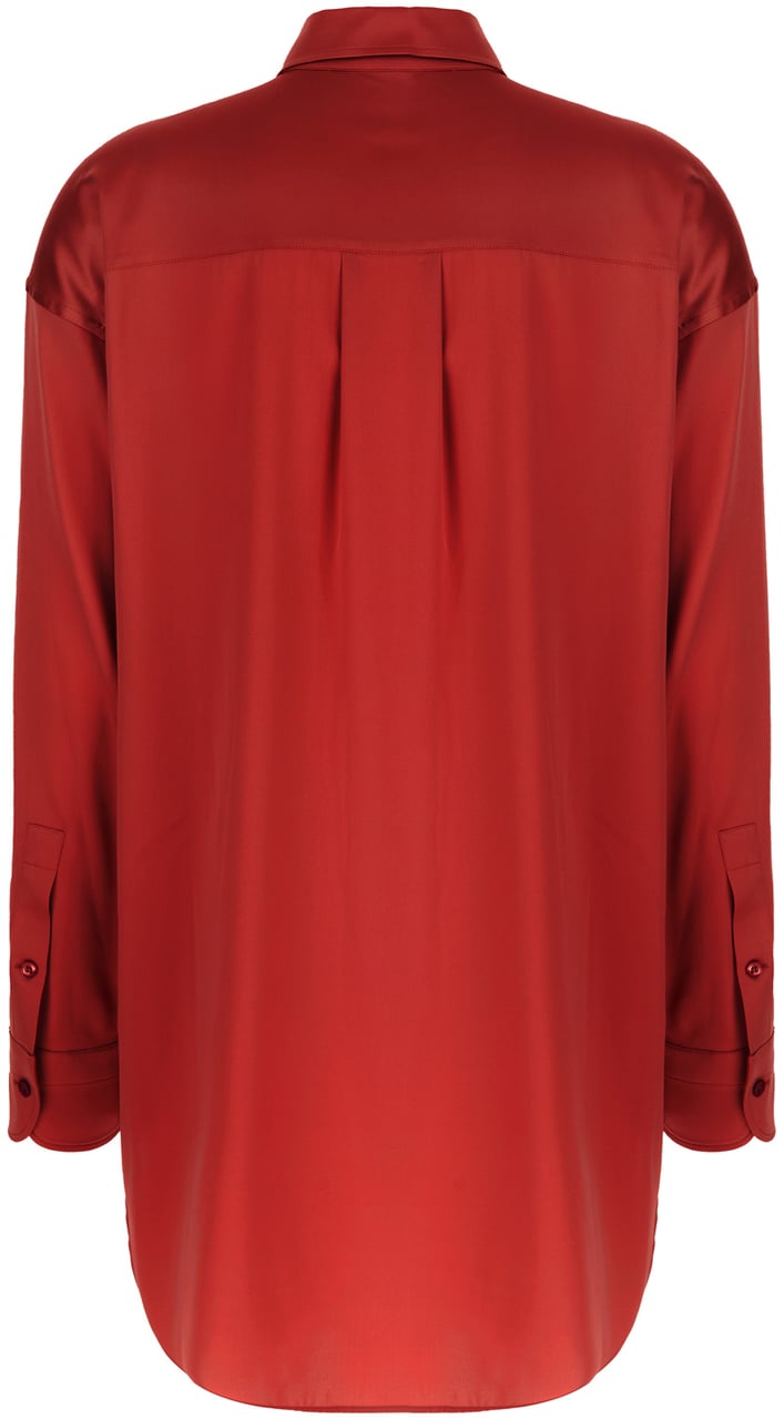 Tom Ford Tom Ford Red stretch silk shirt Rood