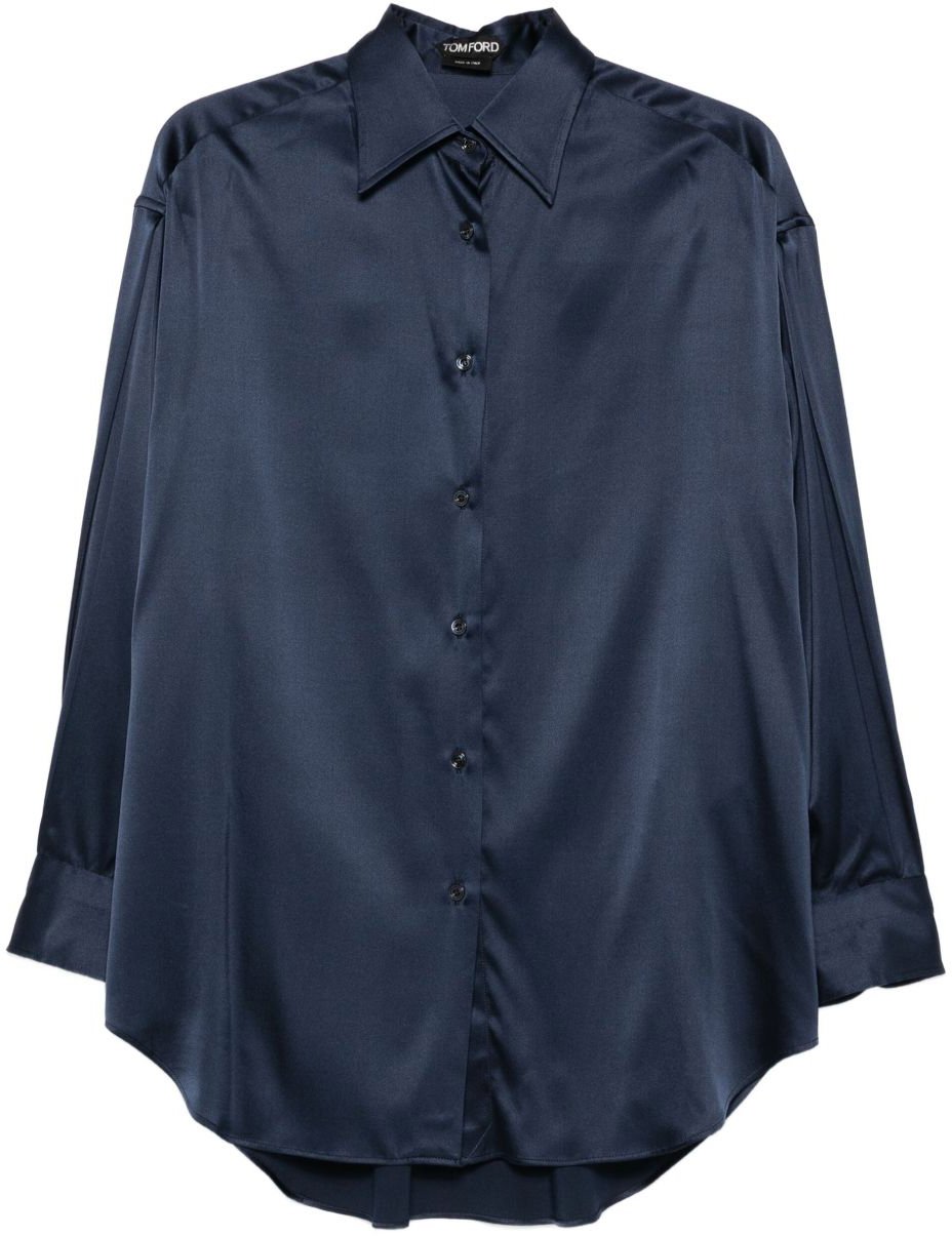 Tom Ford Shirts Blue Blauw