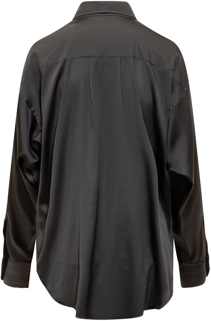 Tom Ford Camicia in Seta Zwart