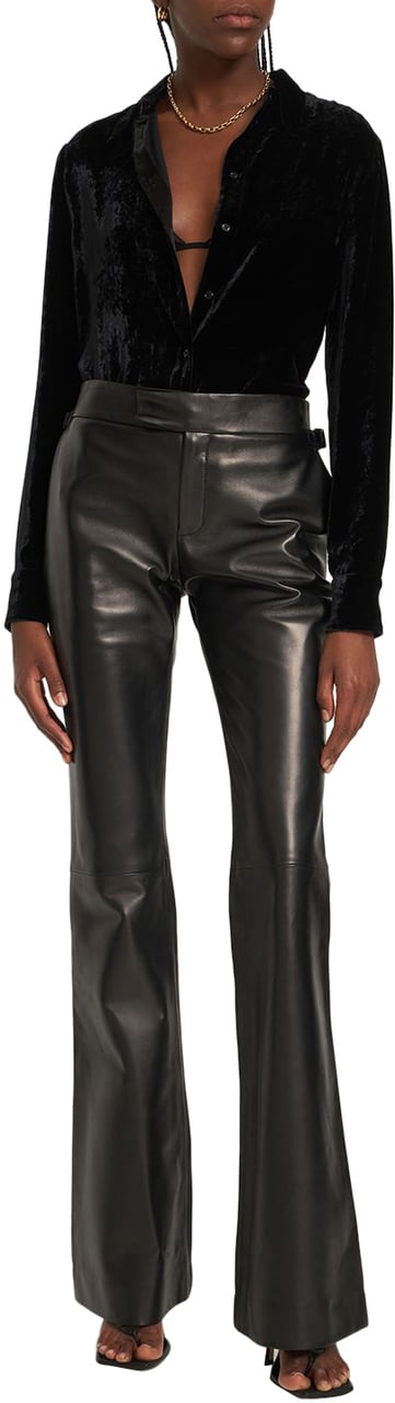 Tom Ford Elegant black shirt with classic collar Zwart