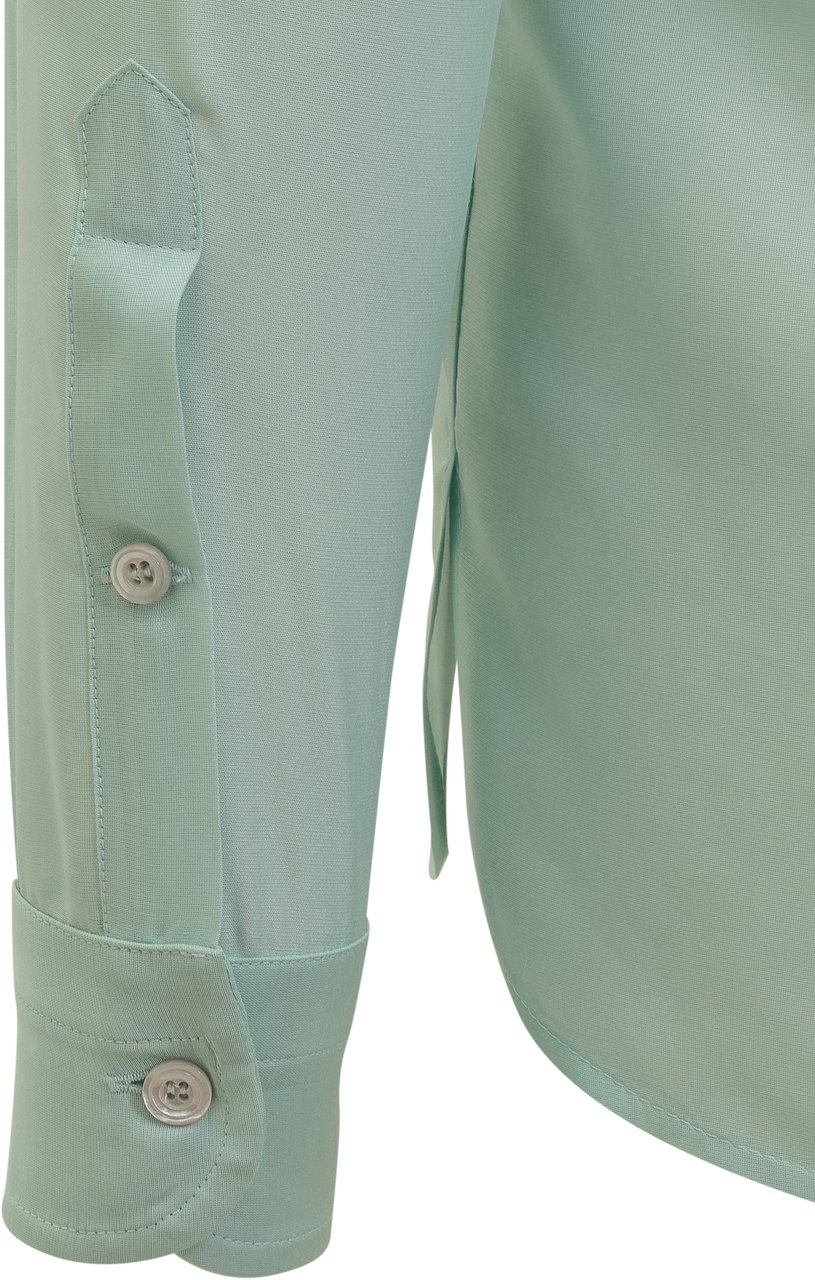 Tom Ford Camicia in Seta Groen