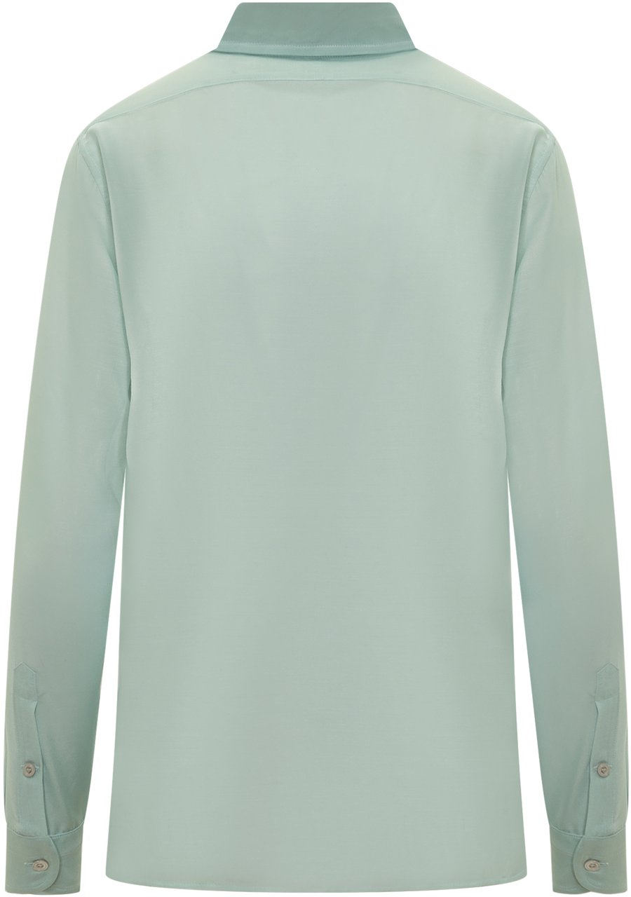 Tom Ford Camicia in Seta Groen