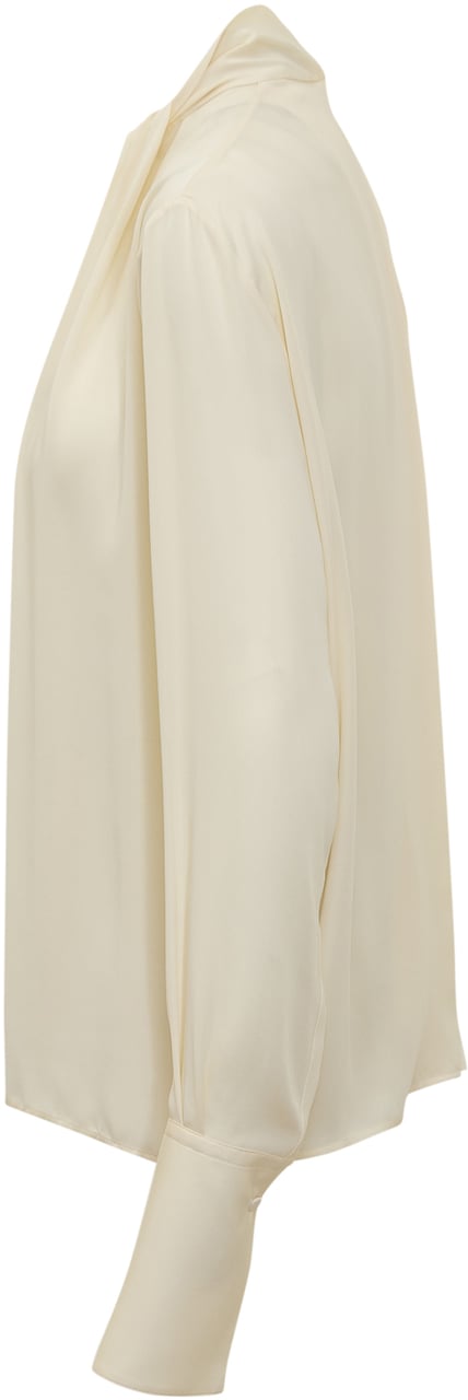 Tom Ford Tom Ford Blusa con Fiocco e Collo Alto Wit