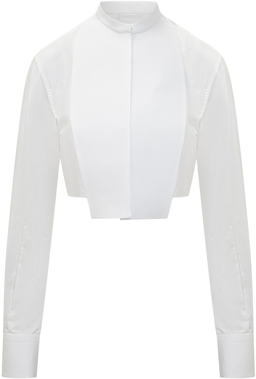 Tom Ford Camicia Cropped Bianca Tom Ford Wit
