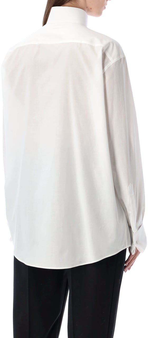 Tom Ford Smoking Shirt Bianco Wit