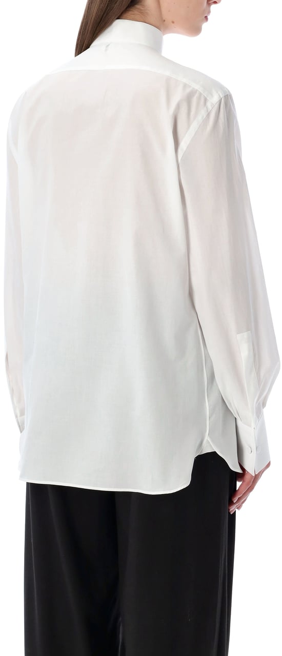 Tom Ford Classic Smoking Shirt Bianco Wit
