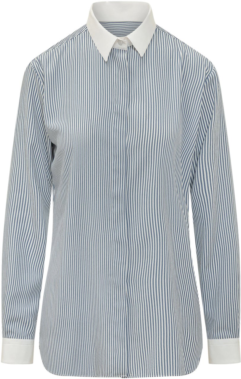 Tom Ford Camicia a Righe Lichtblauw