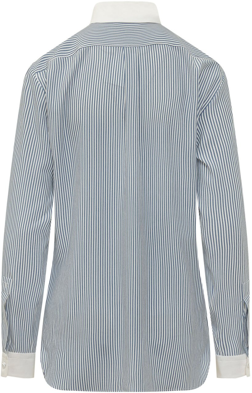 Tom Ford Camicia a Righe Lichtblauw