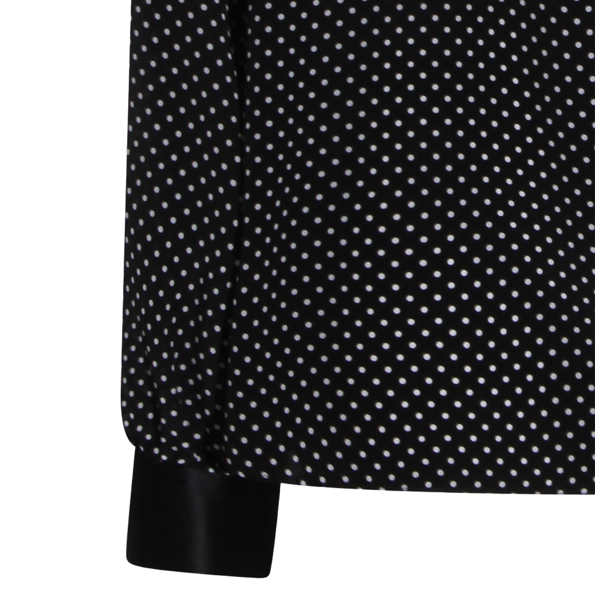 Tom Ford Polka Dot Long-Sleeve Blouse Zwart