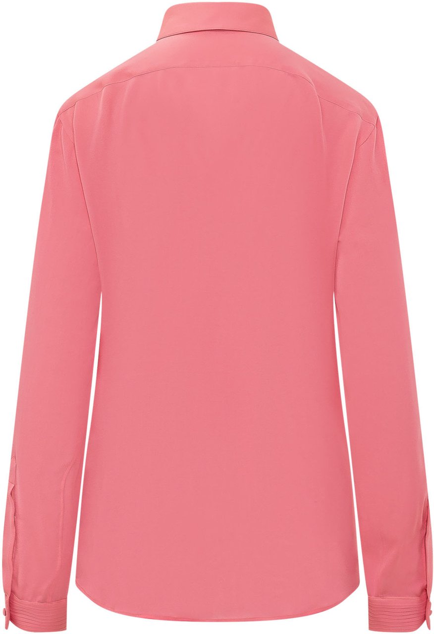 Tom Ford Camicia con Inserto Plissé Roze
