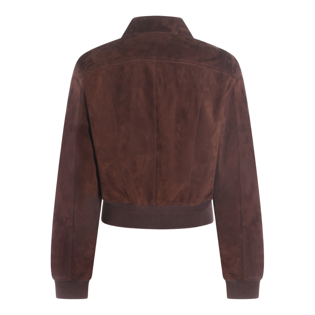 Tom Ford Brown Suede Cropped Jacket Bruin
