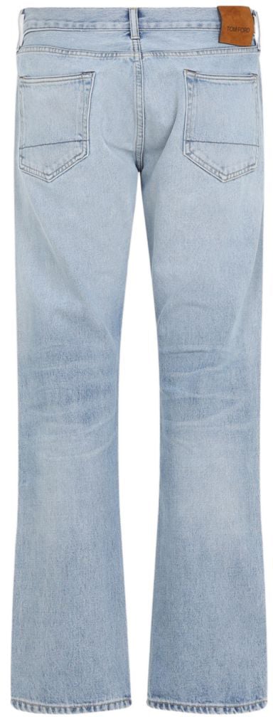 Tom Ford Denim 50 Striaght Fit Pale Denim Blue Lichtblauw