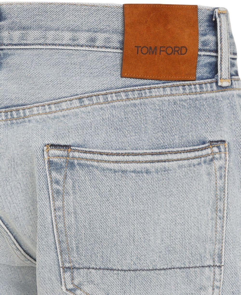Tom Ford Denim 50 Striaght Fit Pale Denim Blue Lichtblauw