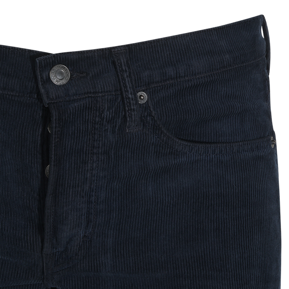 Tom Ford Dark Navy Corduroy Slim-Fit Jeans Zwart