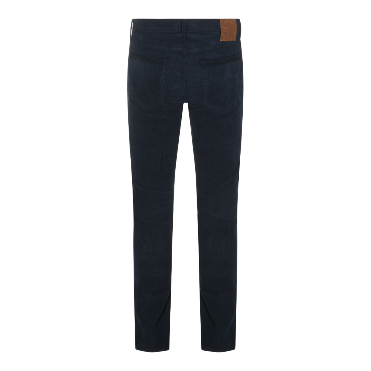 Tom Ford Dark Navy Corduroy Slim-Fit Jeans Zwart