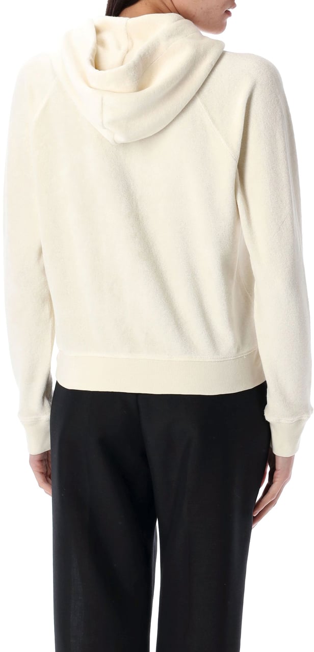Tom Ford Towelling zip hoodie Neutraal
