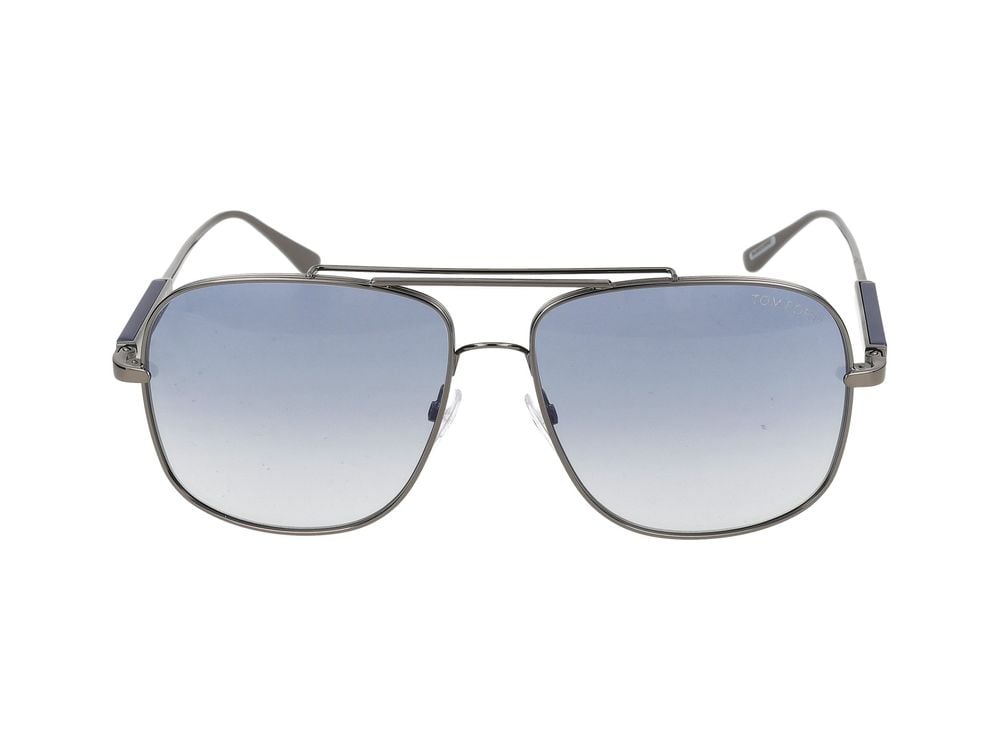 Tom Ford Blue Metal Frame Sunglasses Wit
