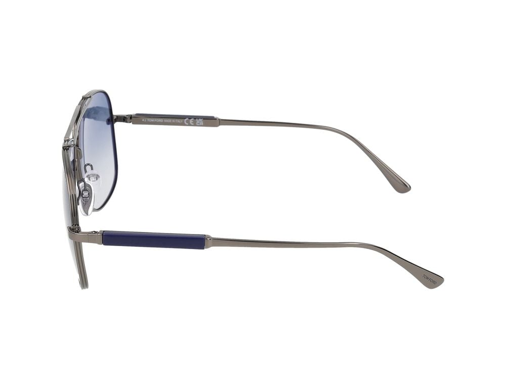 Tom Ford Blue Metal Frame Sunglasses Wit